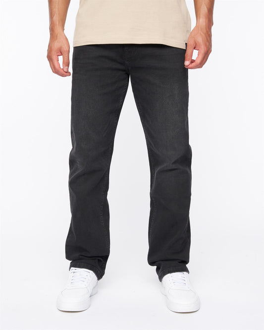 Janstar Straight Leg Jeans Black Wash