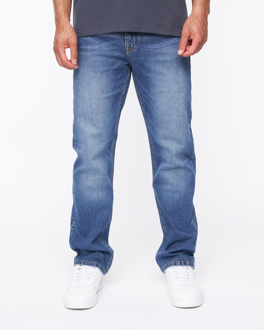 Janstar Straight Leg Jeans Stone Wash