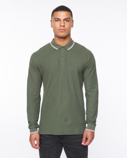 Roxberry Long Sleeve Polo Forest Green