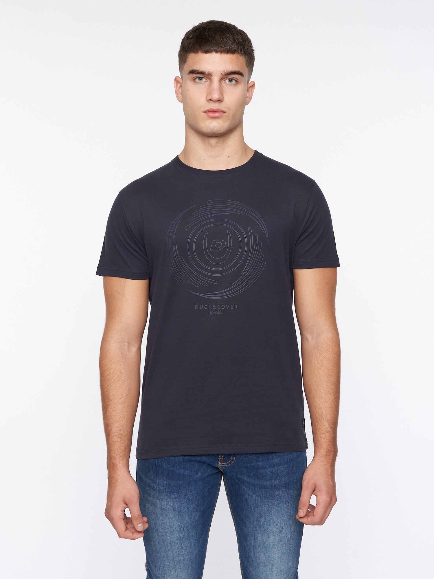 Duck & Cover - Mens Spinnaz T-Shirt Dark Navy – Duck and Cover