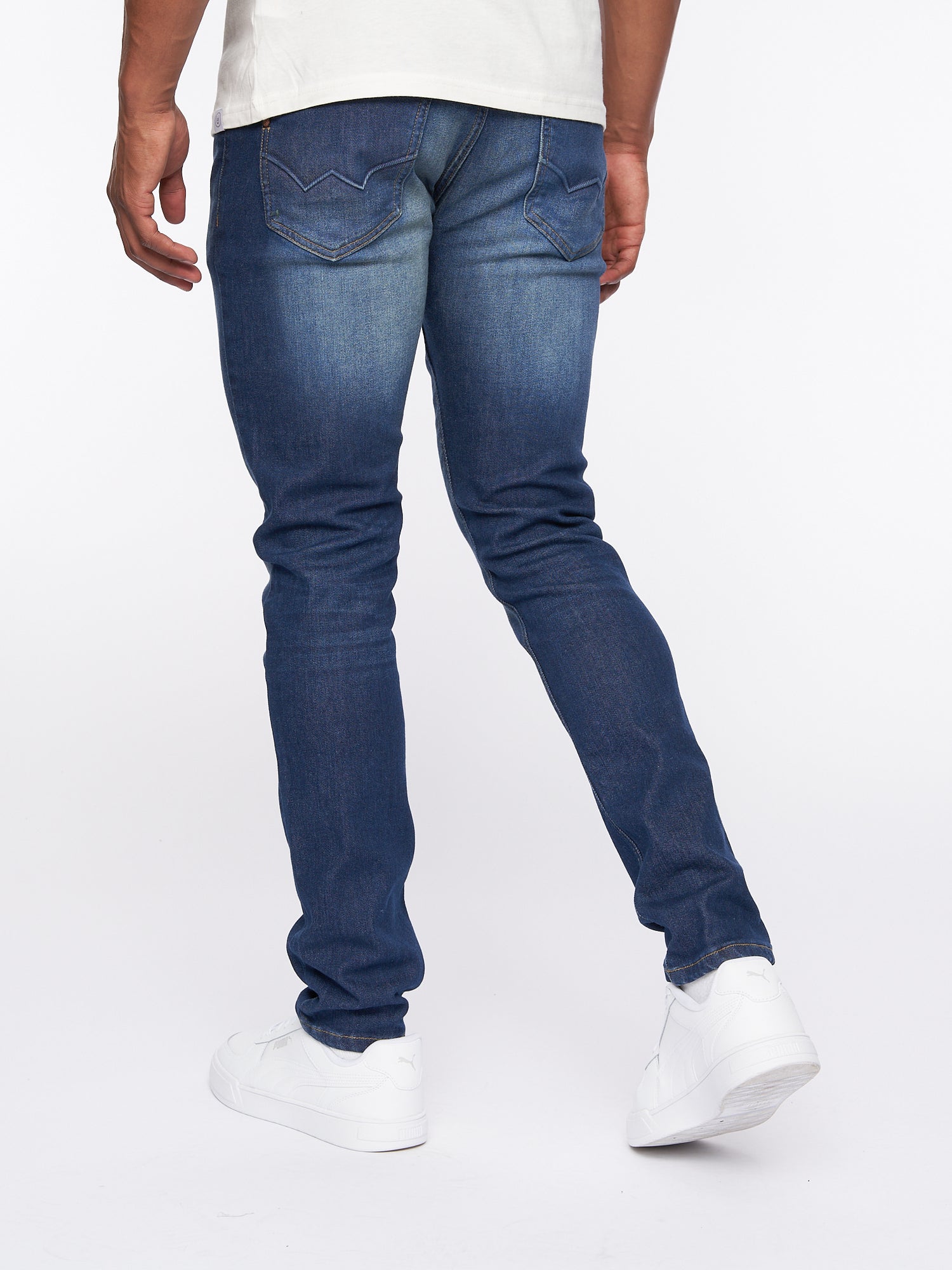 Mens Overburg Tapered Jeans Dark Wash – Duck and Cover