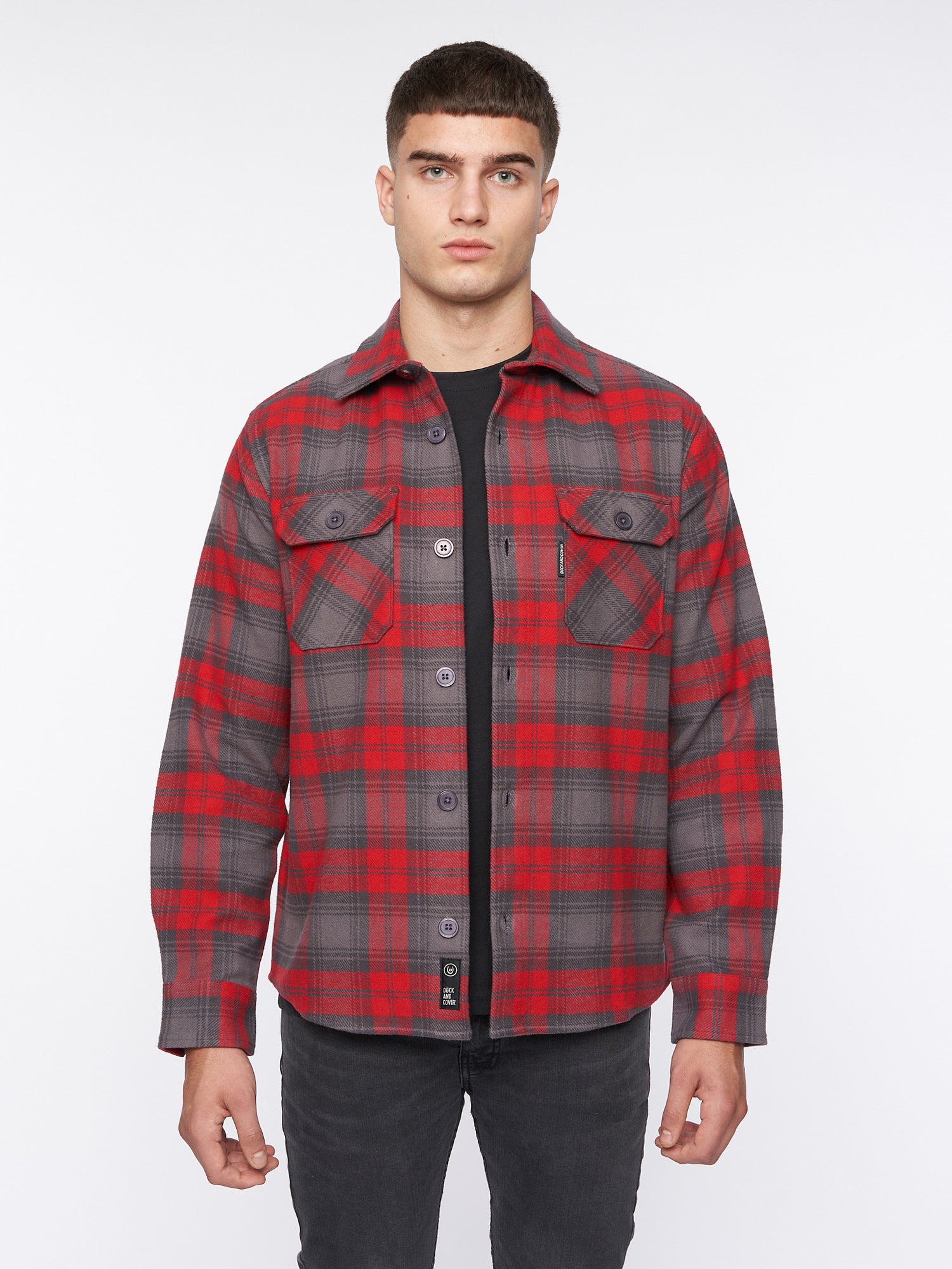 Duck & Cover - Mens Willington Overshirt Red Check – Duck and Cover