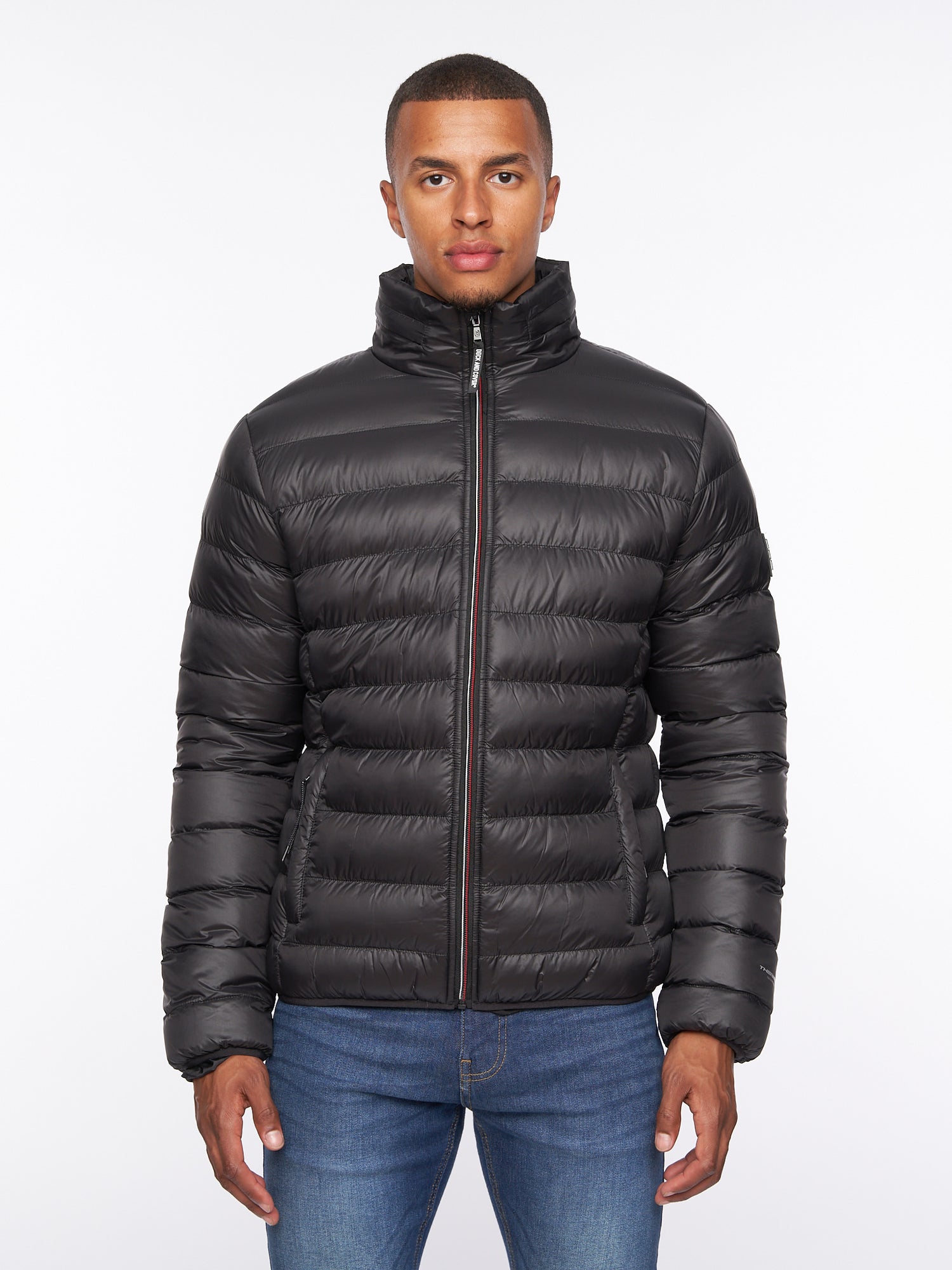 Mens Sheemy Padded Jacket Black – Duck and Cover