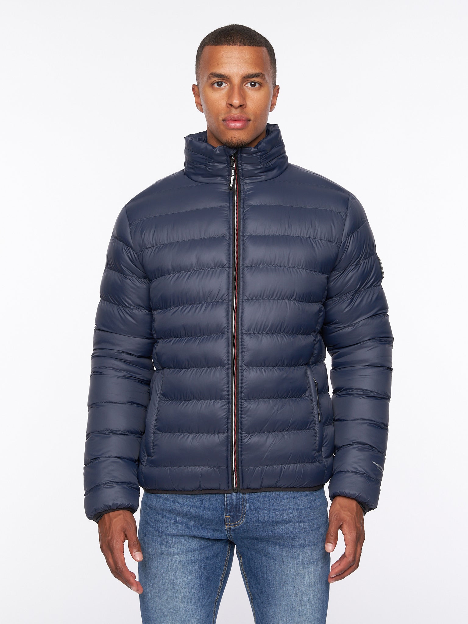 Duck & Cover - Mens Sheemy Padded Jacket Navy – Duck and Cover