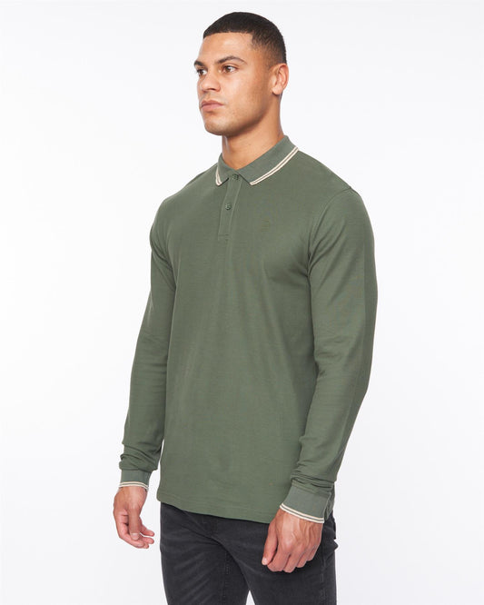 Roxberry Long Sleeve Polo Forest Green