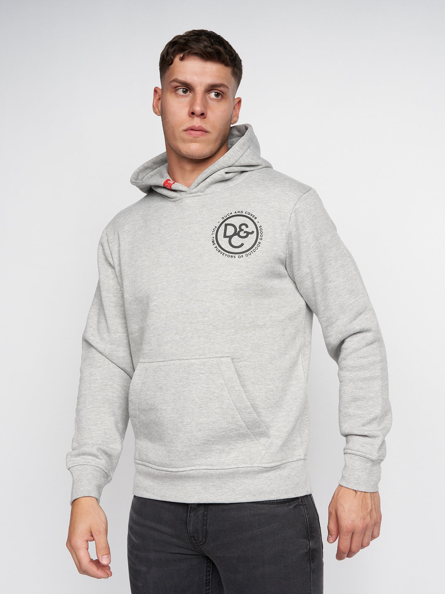 Duck & Cover - Mens Macksony Hoodie Grey Marl – Duck and Cover