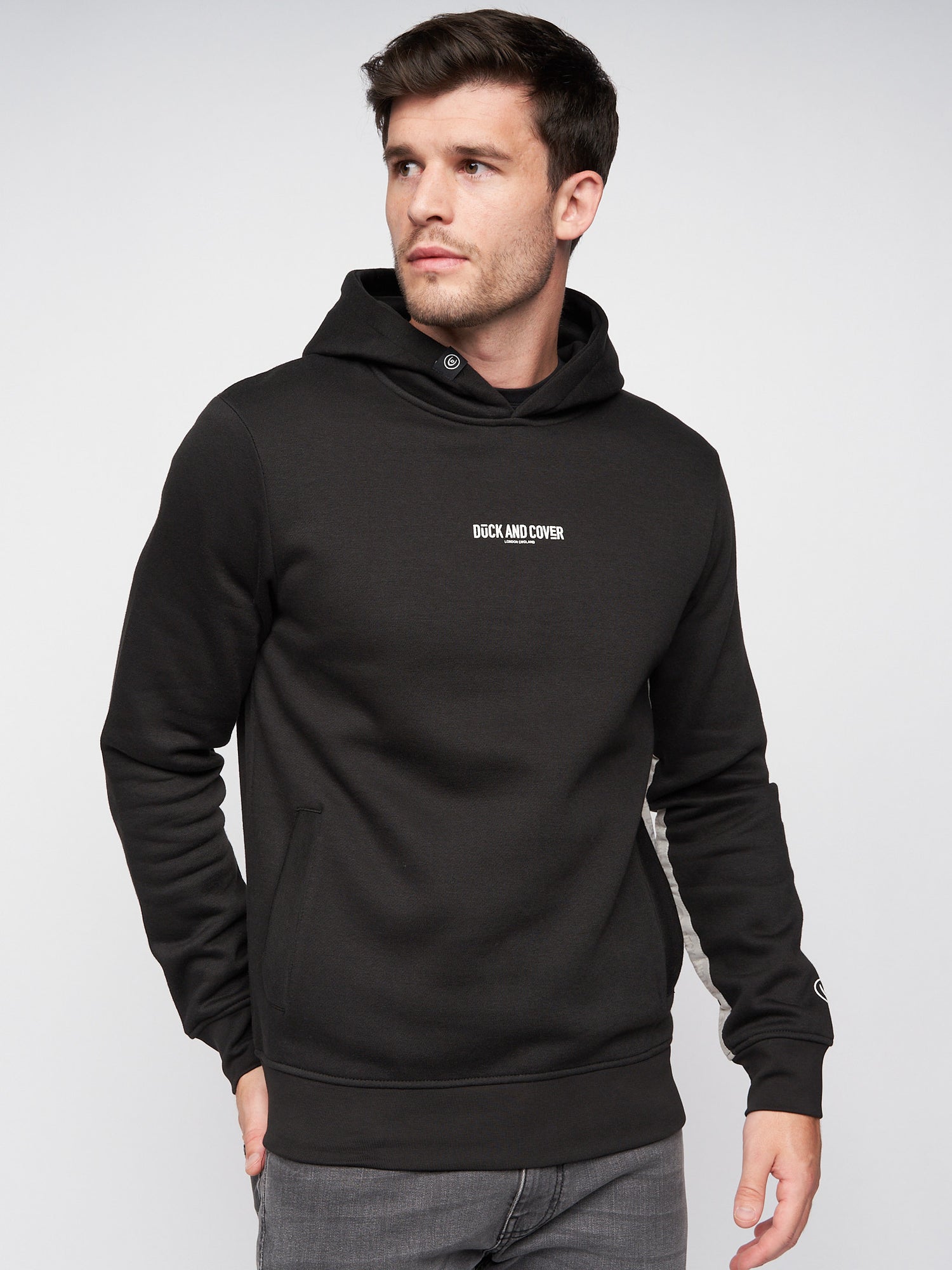 Duck & Cover - Mens Gathport Hoodie Black – Duck and Cover