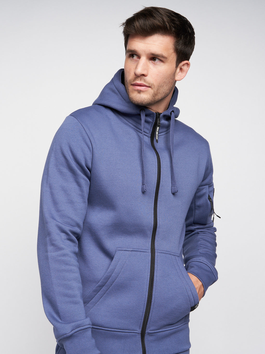 Duck & Cover - Mens Milgate Zip Thru Hoodie Navy – Duck and Cover