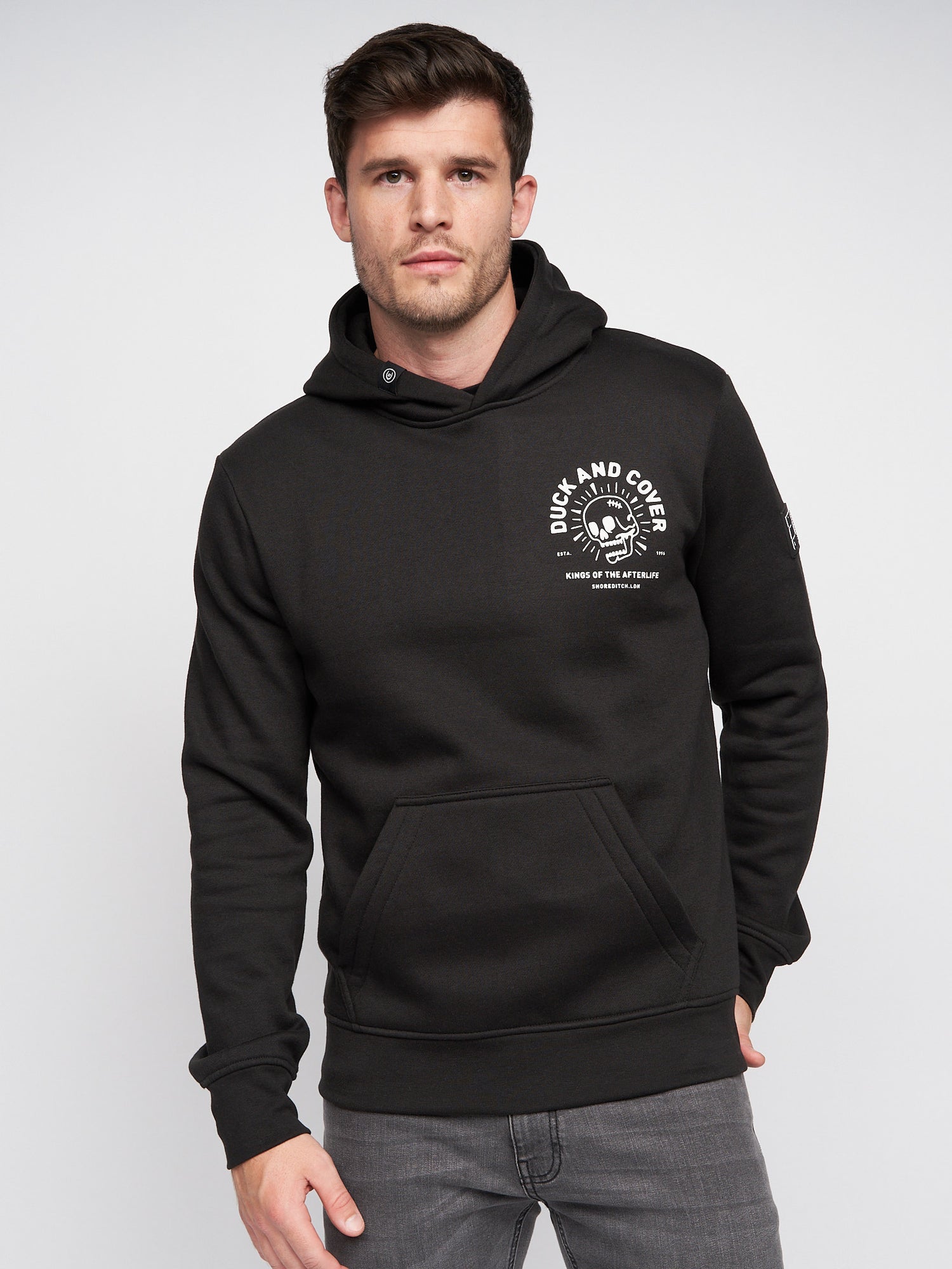 Duck & Cover - Mens Lenmore Hoodie Black – Duck and Cover