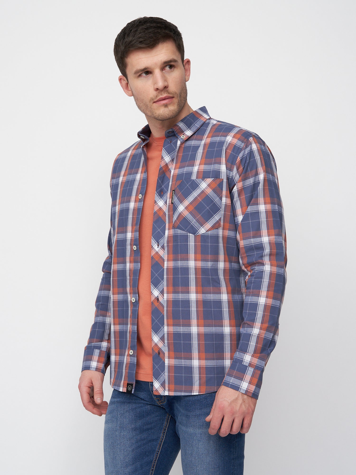 Duck & Cover - Mens Lennmore Shirt Navy Check – Duck and Cover